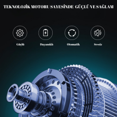 Şarjlı Işıklı Full Otomatik Yeni Nesil Tuz Karabiber Değirmeni Baharat Öğütücü ( 2 Adet)